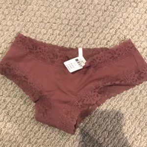 Victoria’s Secret pink underwear.